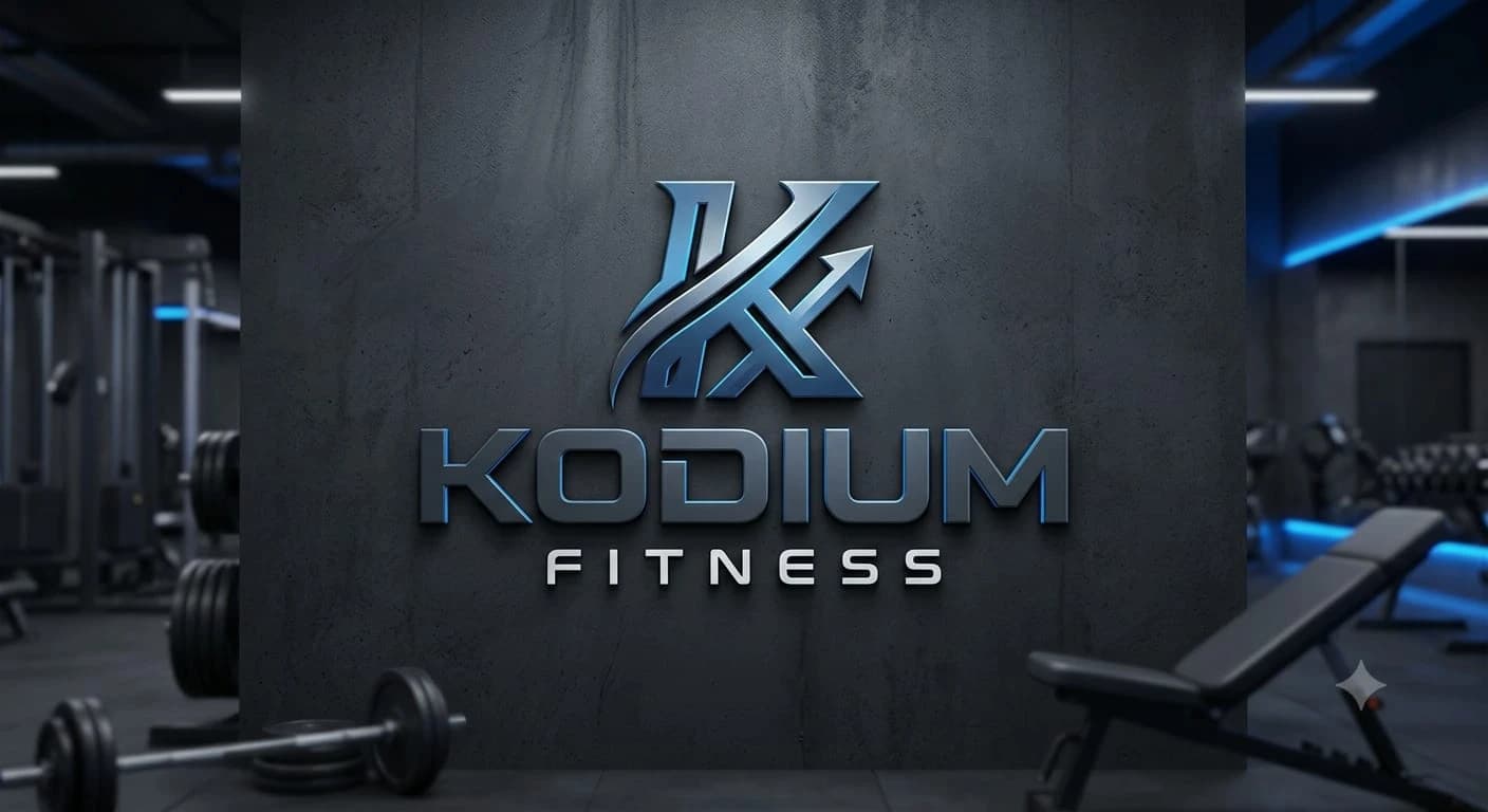 Muro de Kodium Fitness con el logotipo